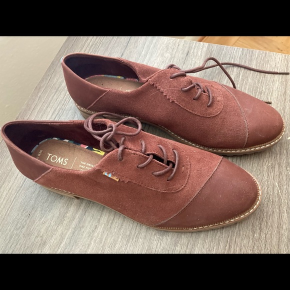 Toms Ainsley woman’s leather oxfords 8.5 - Picture 5 of 5